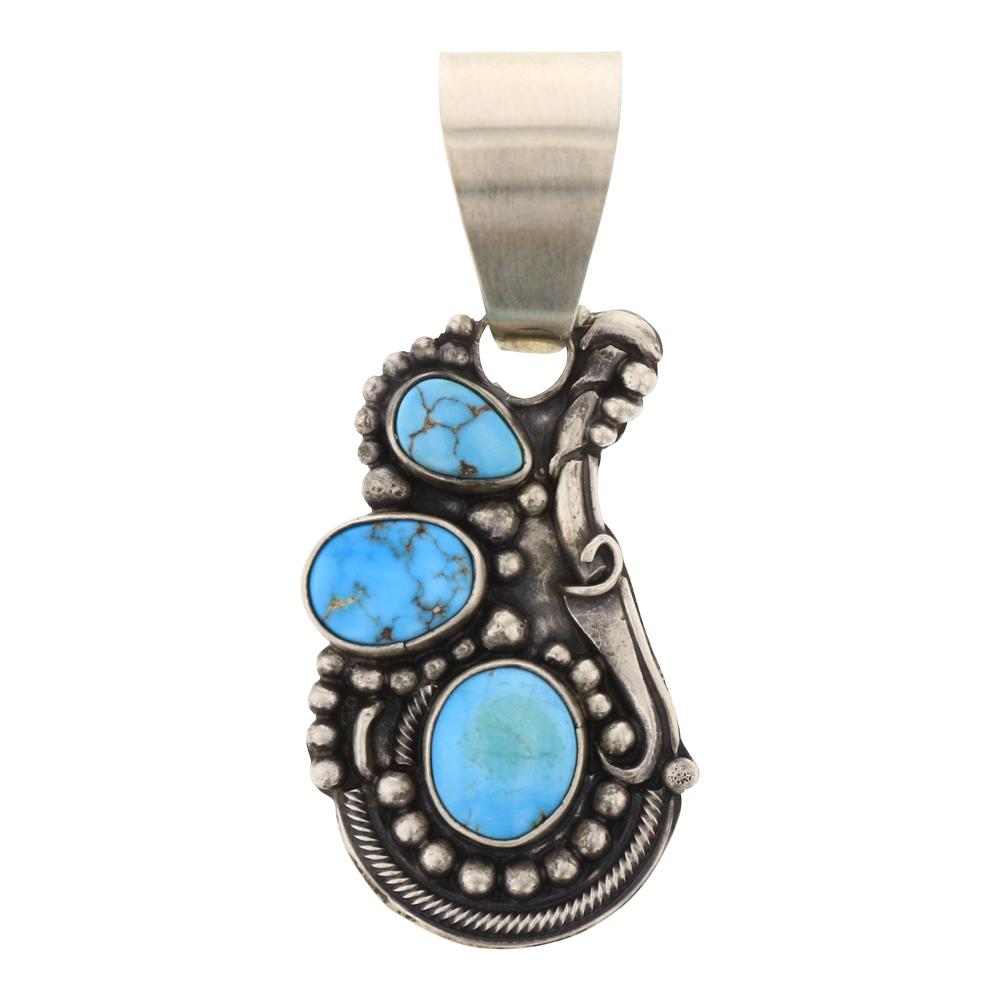 Bob Becenti Turquoise Pendant (1 of 2)