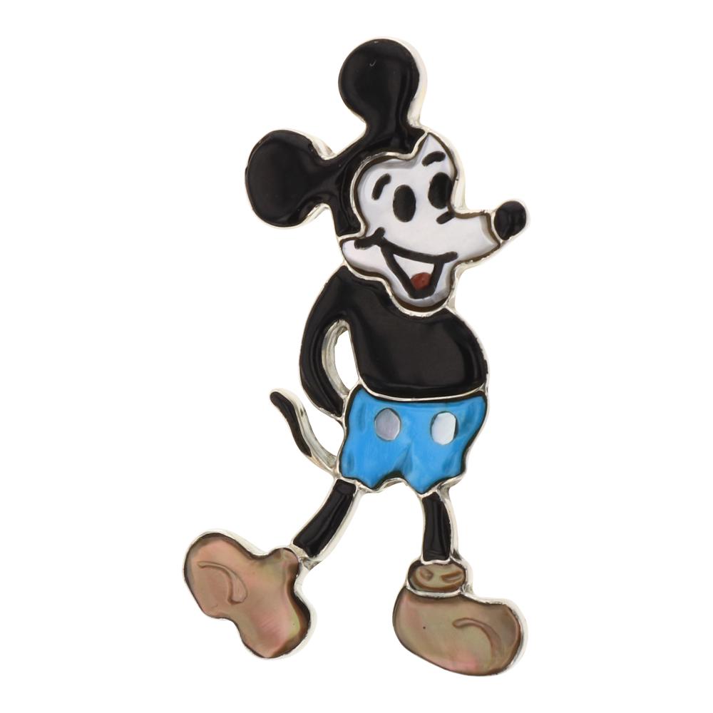 Mickey Mouse Zuni Inlay Turquoise Mother of Pearl Blue (1 of 2)