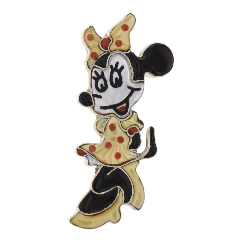 Minnie Mouse Zuni Inlay Mussel Shell Pin & Pendant (1 of 2)