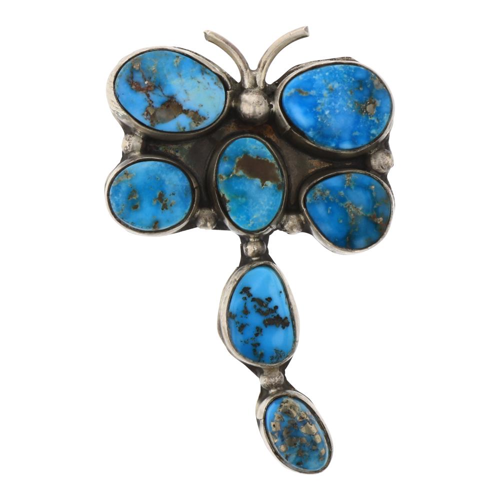 Lydia Begay Blue Ridge Turquoise Dragonfly Ring (1 of 3)