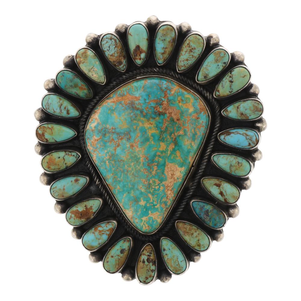 Raymond Beard Pilot Mountain Turquoise Large Cluster (1 of 3)