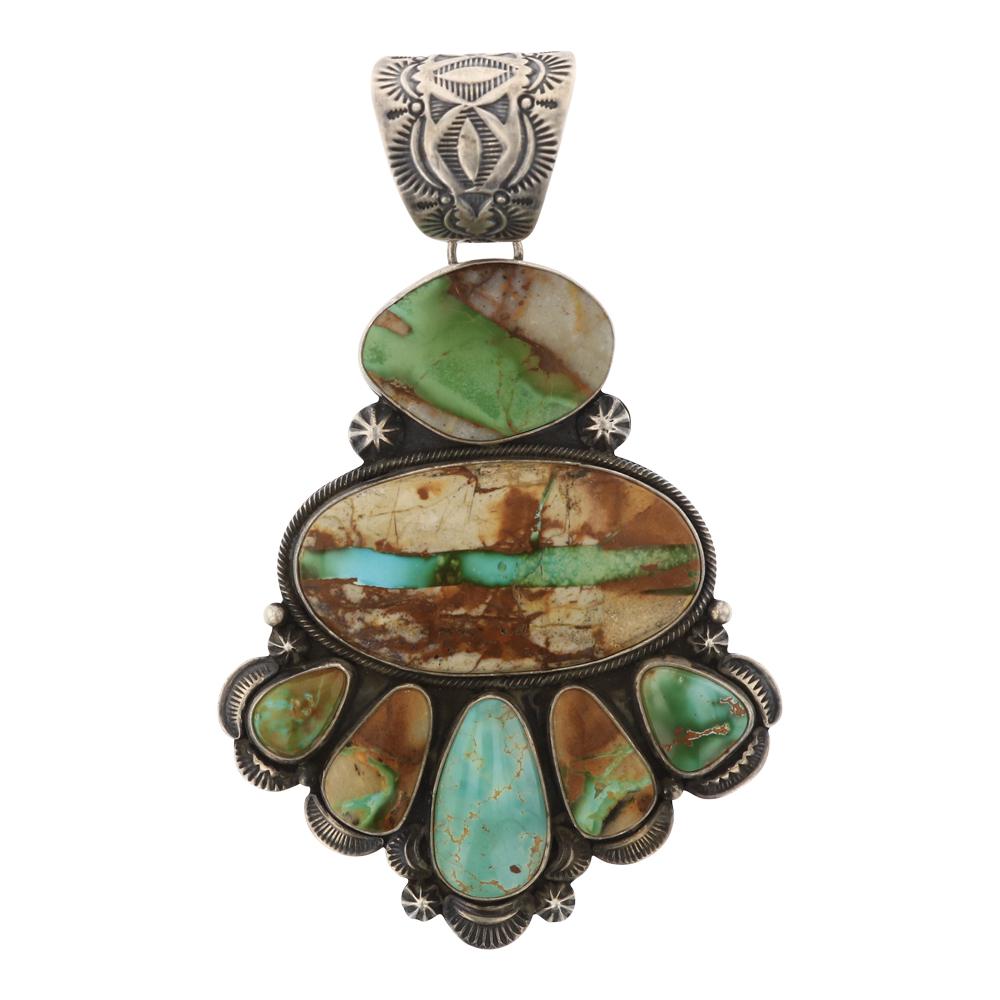 Elgin Tom Boulder Royston Turquoise Pendant (1 of 2)