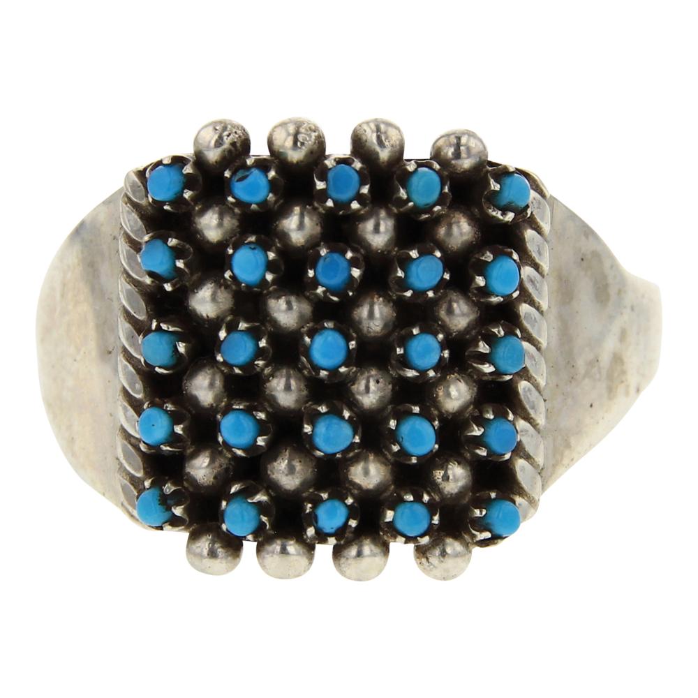 Vintage Zuni Sleeping Beauty Turquoise Ring (1 of 3)
