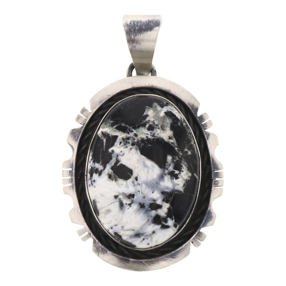 Edward Benally White Buffalo Pendant (1 of 2)