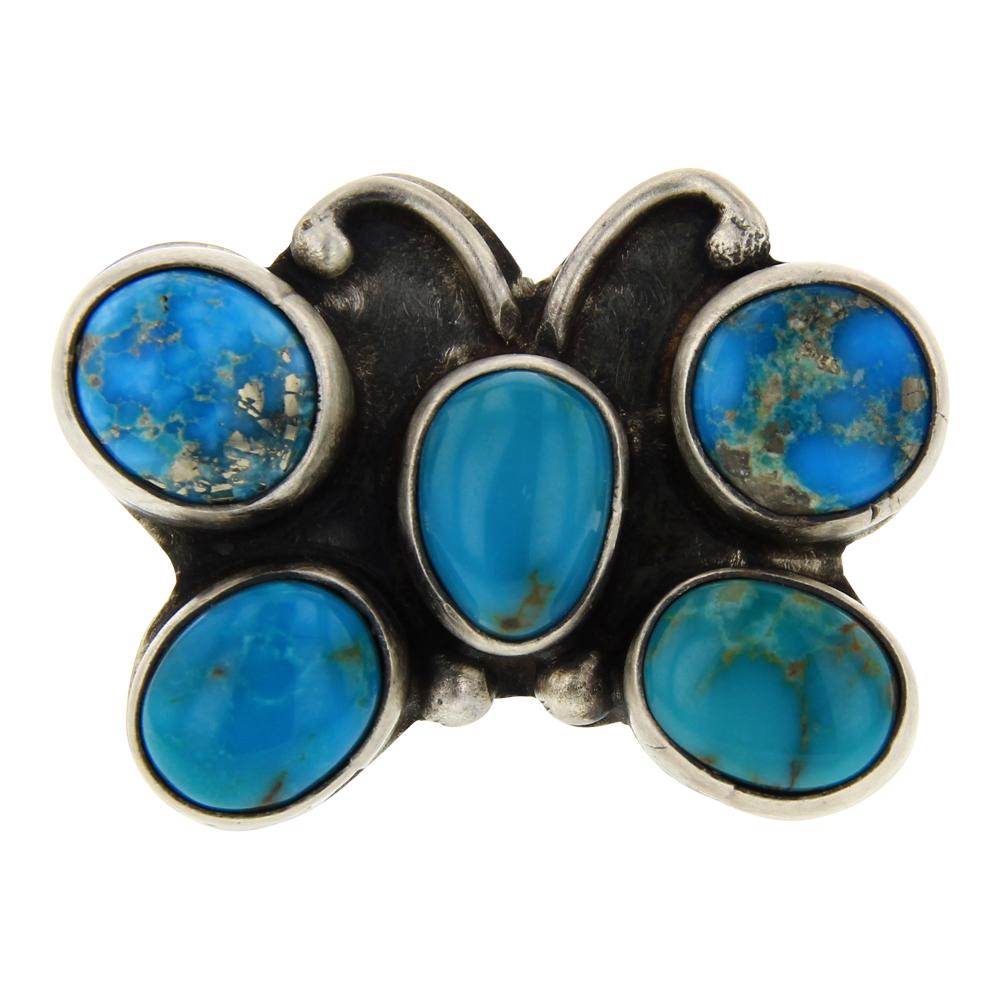 Sheila Becenti Blue Ridge Turquoise Ring (1 of 3)