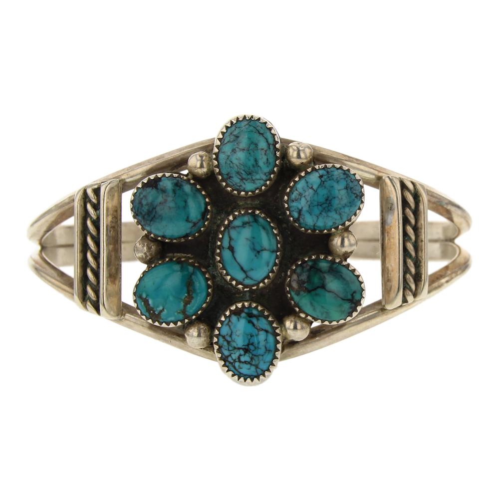 Fred Guerro Turquoise Cluster Bracelet (1 of 3)