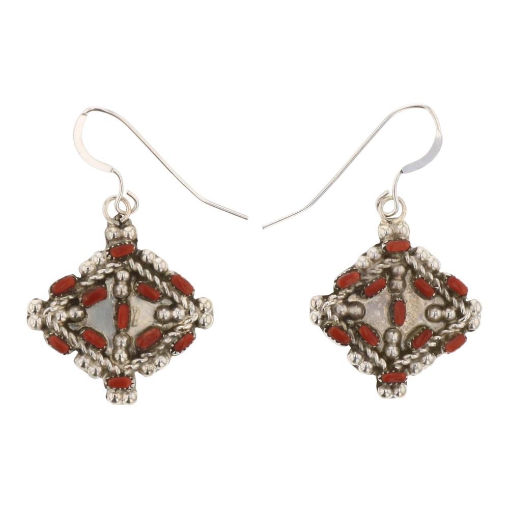 Alex Boone Zuni Coral Petit Point Earrings (1 of 2)
