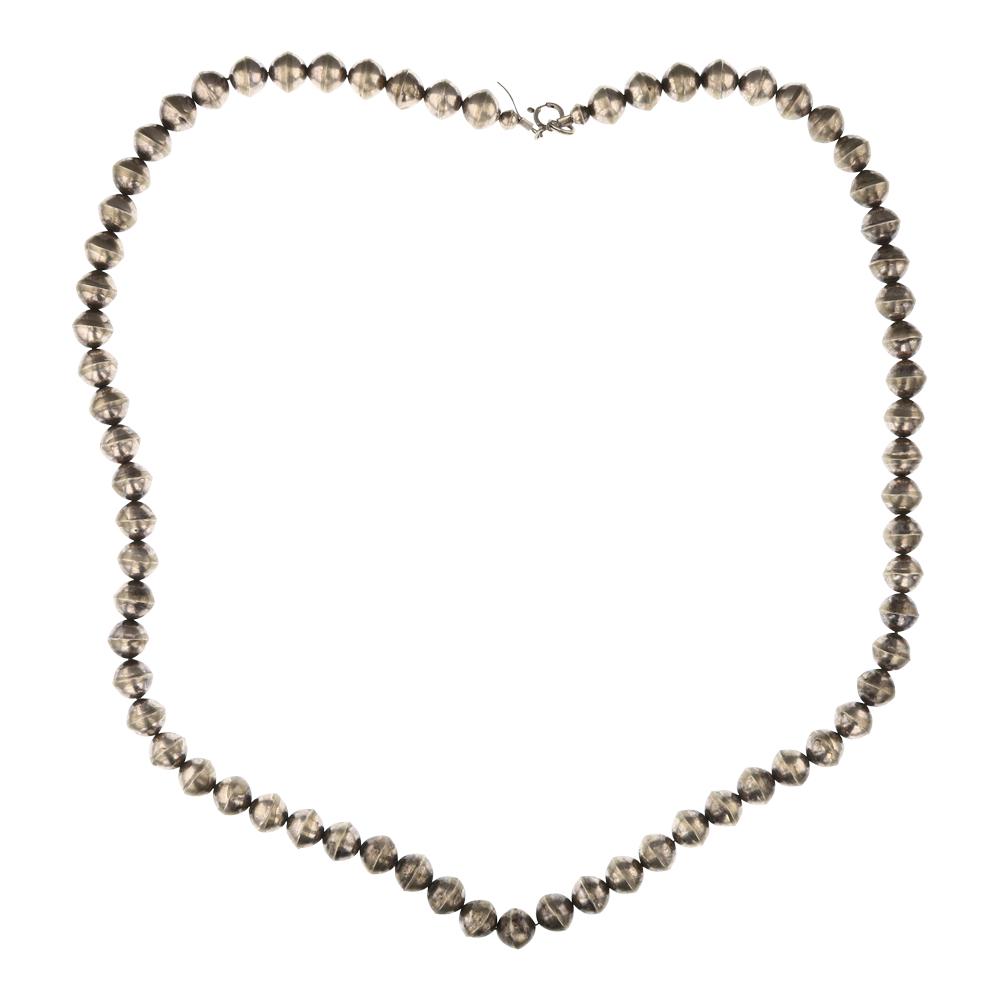 Navajo Plain Silver Bench Beads (1 of 2)