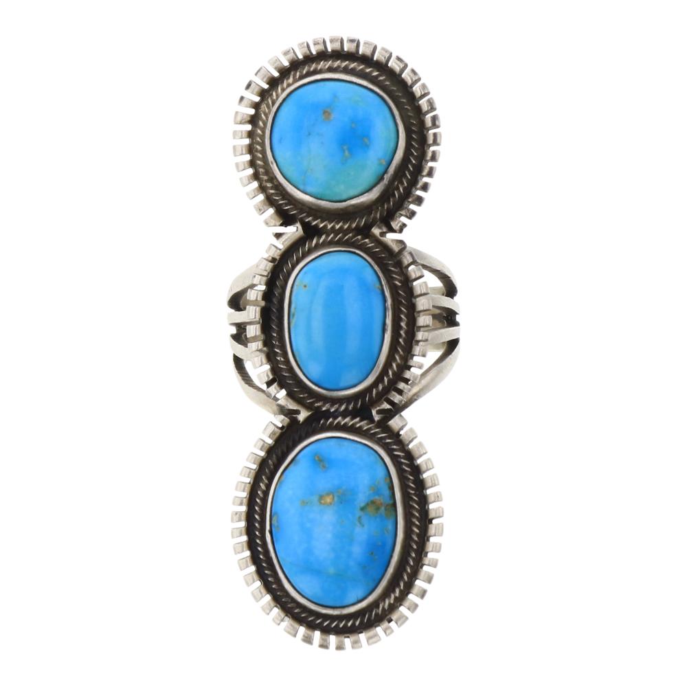 Paul Livingston Blue bird Turquoise Ring (1 of 3)