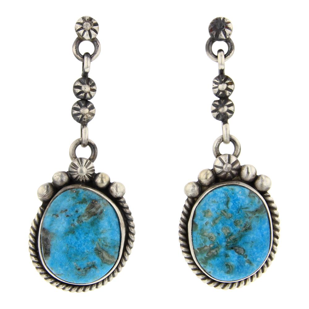 Randy Billy Blue Ridge Turquoise Earrings (1 of 2)