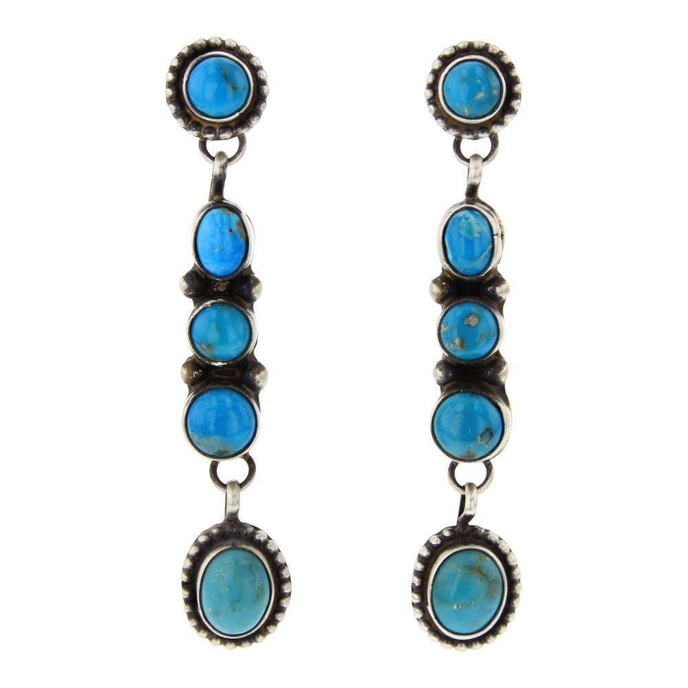 Sheila Becenti Blue Gem Turquoise Earrings (1 of 2)