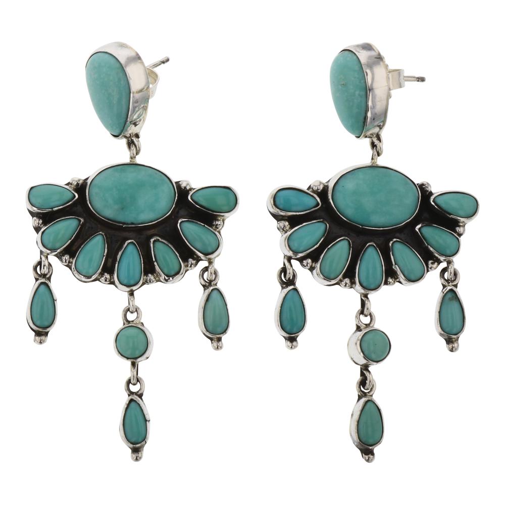 Sheila Tso Sonoran Turquoise Chandler Earrings (1 of 2)