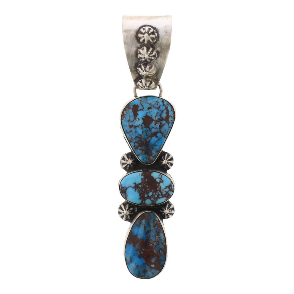 Bob Becenti Egyptian Turquoise Pendant (1 of 2)