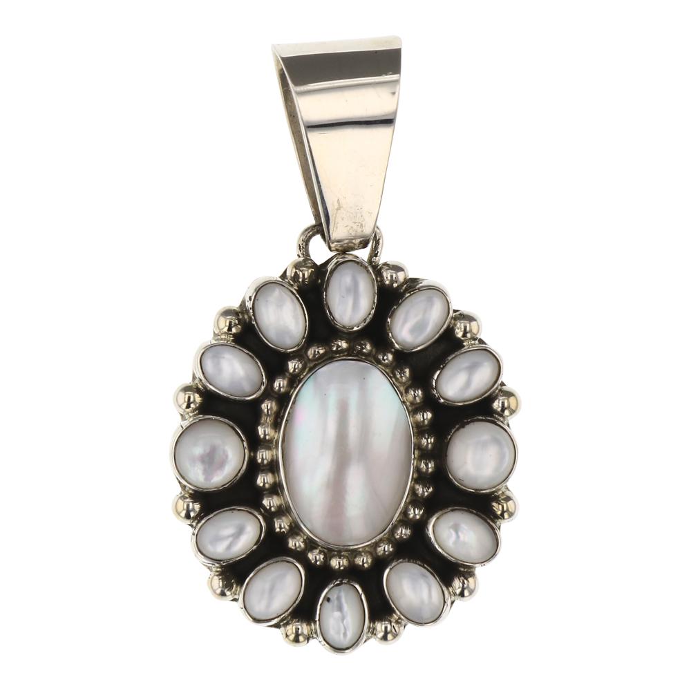 Kathleen Chavez Mother of Pearl Cluster Pendant (1 of 2)