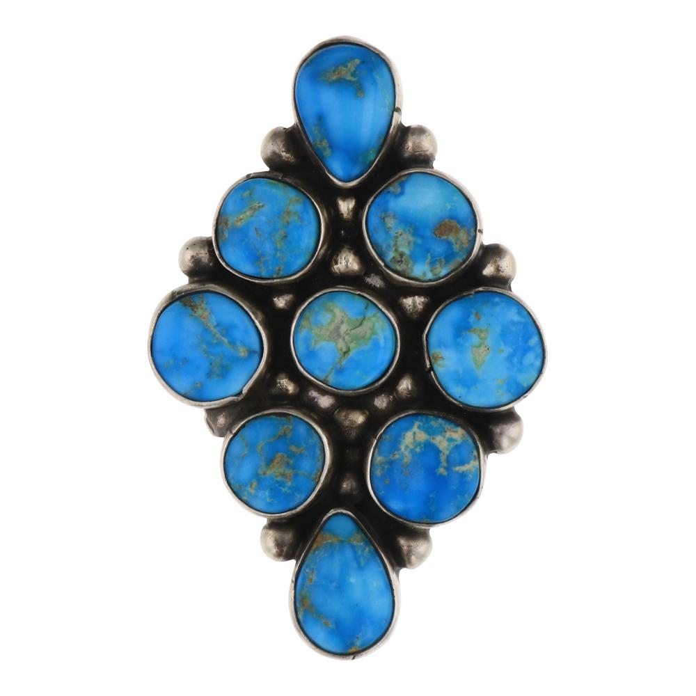 Bobby Johnson Blue Bird Turquoise Ring (1 of 3)