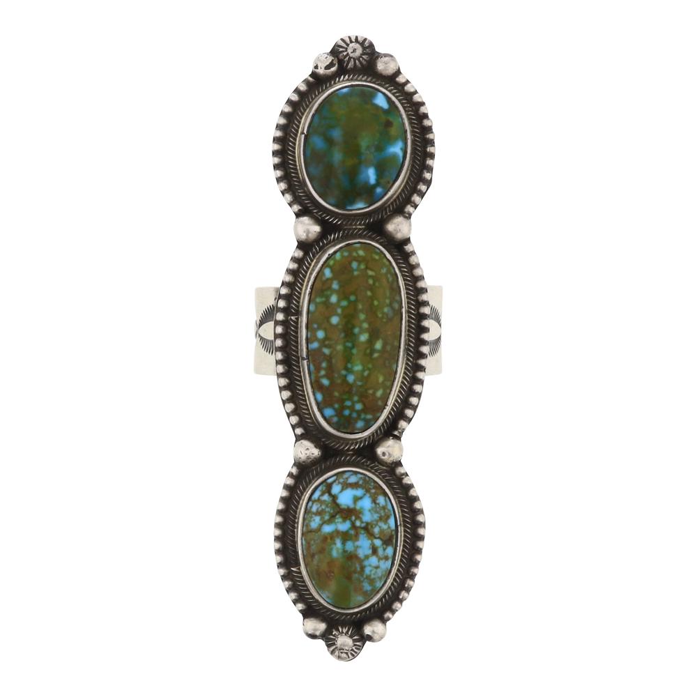 Sheila Tso Turquoise Mountain Turquoise Ring (1 of 3)