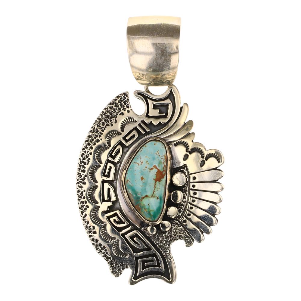 Daniel Benally Royston Turquoise Pendant (1 of 2)