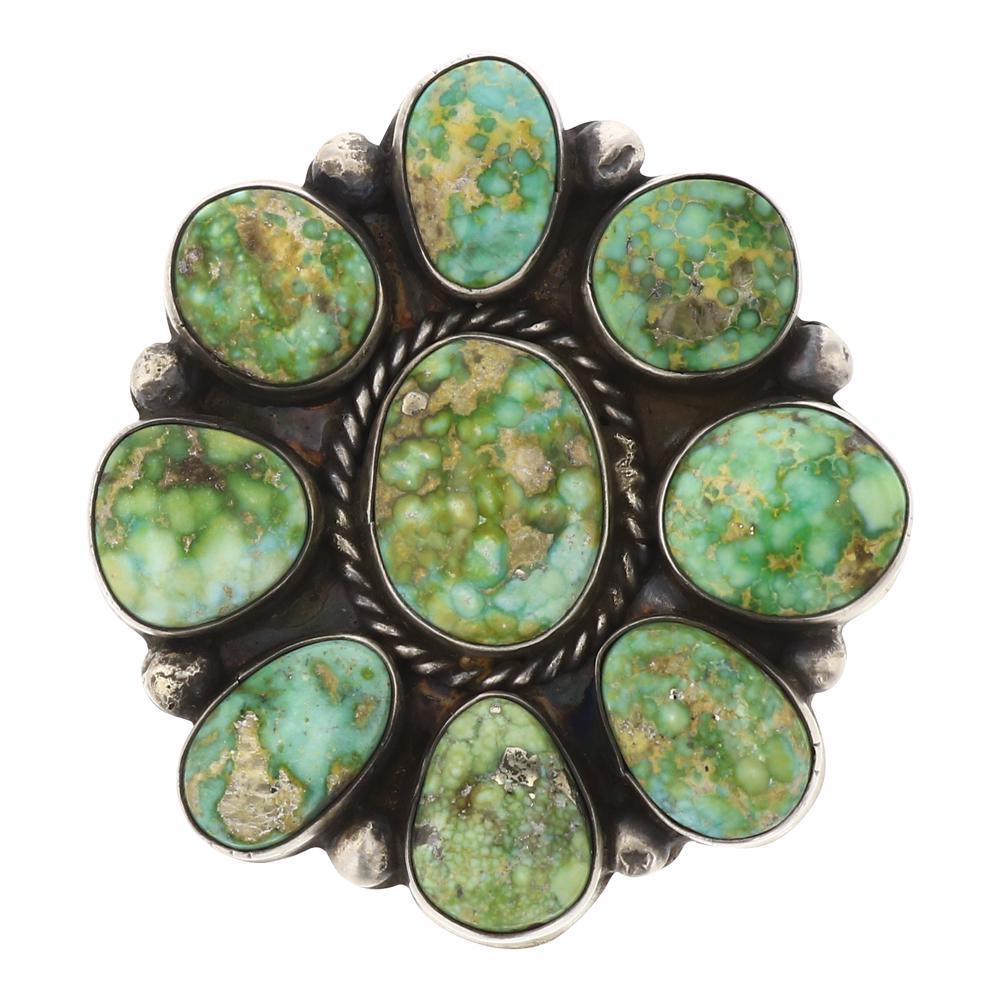 Eleanor Largo Sonoran Gold Turquoise Cluster Ring (1 of 3)