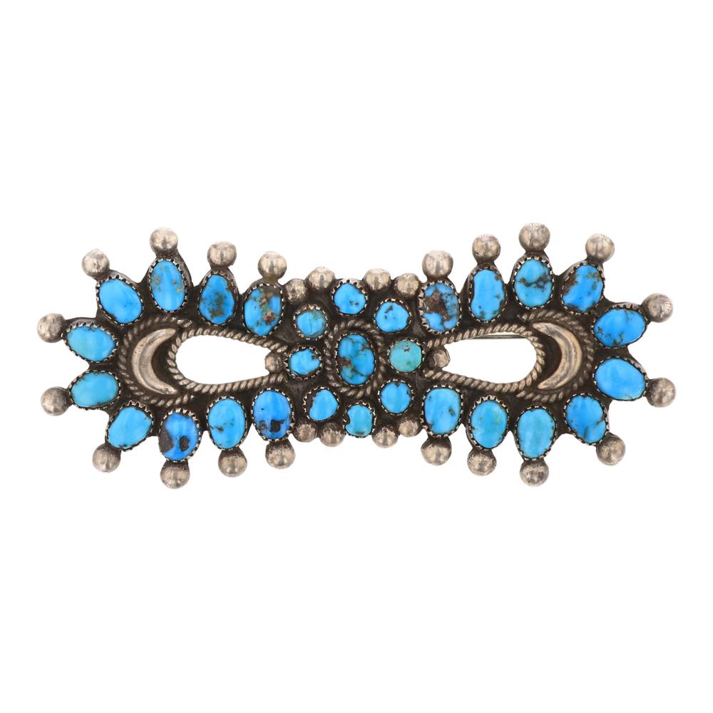 Old Pawn Turquoise Pin (1 of 2)