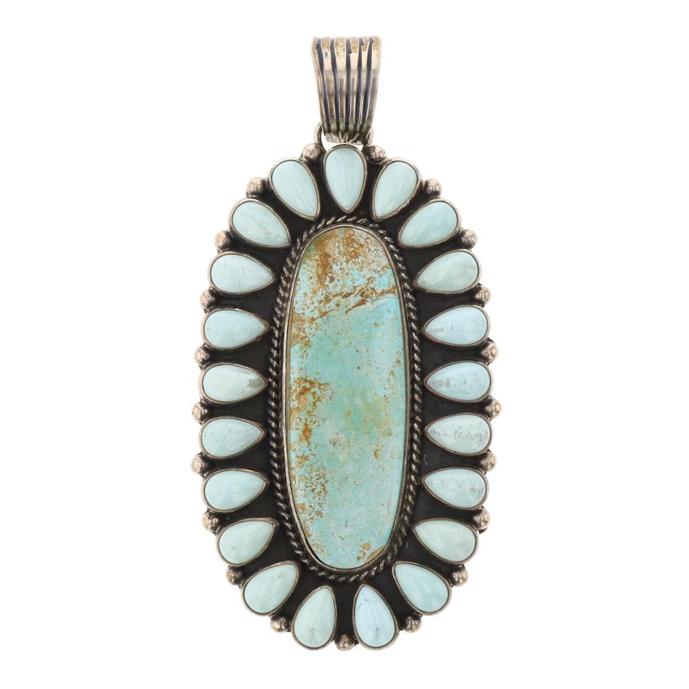 Larose Ganadonegro Dry Creek Turquoise Cluster Pendant (1 of 2)