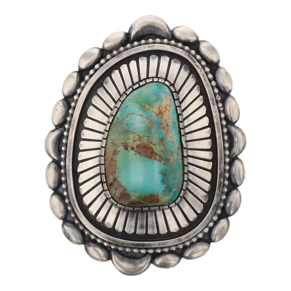 Danny Clark Royston Turquoise Adjustable Ring (1 of 3)