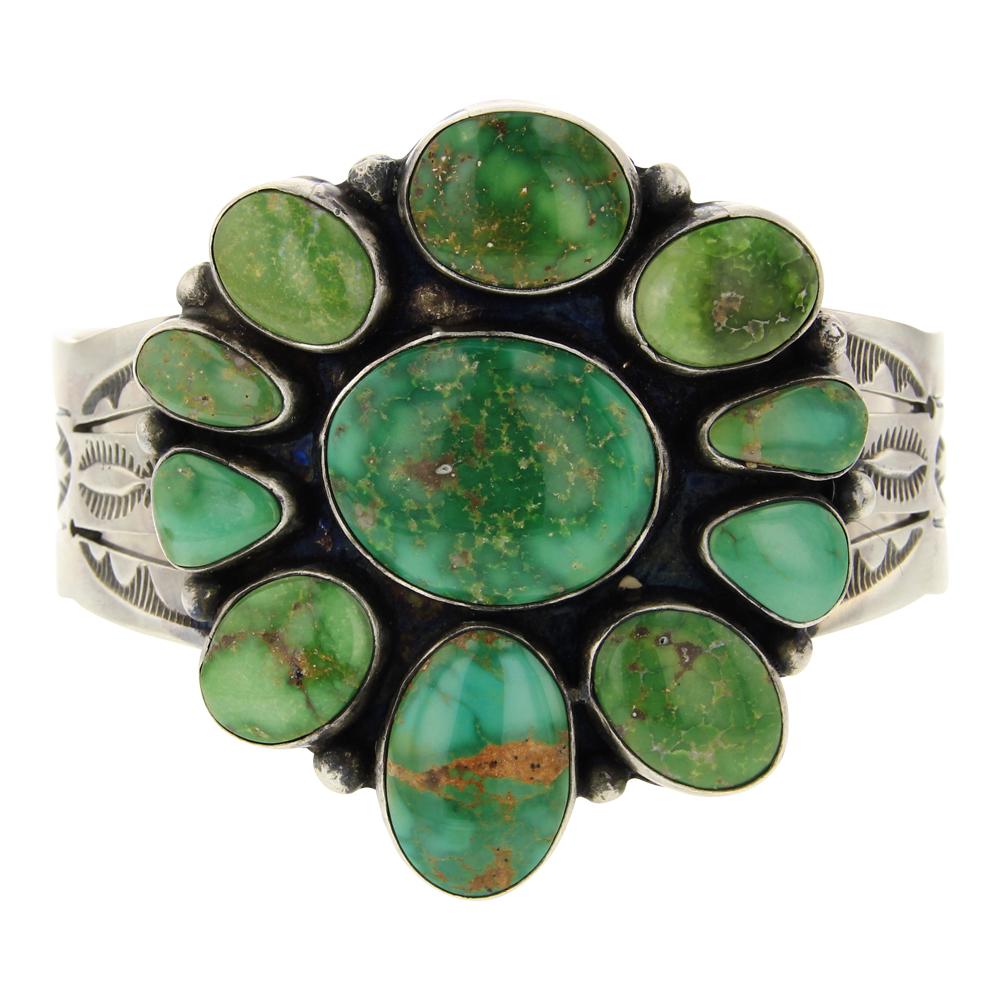 Boyd Ashley Emerald Valley Turquoise Cluster Cuff (1 of 3)