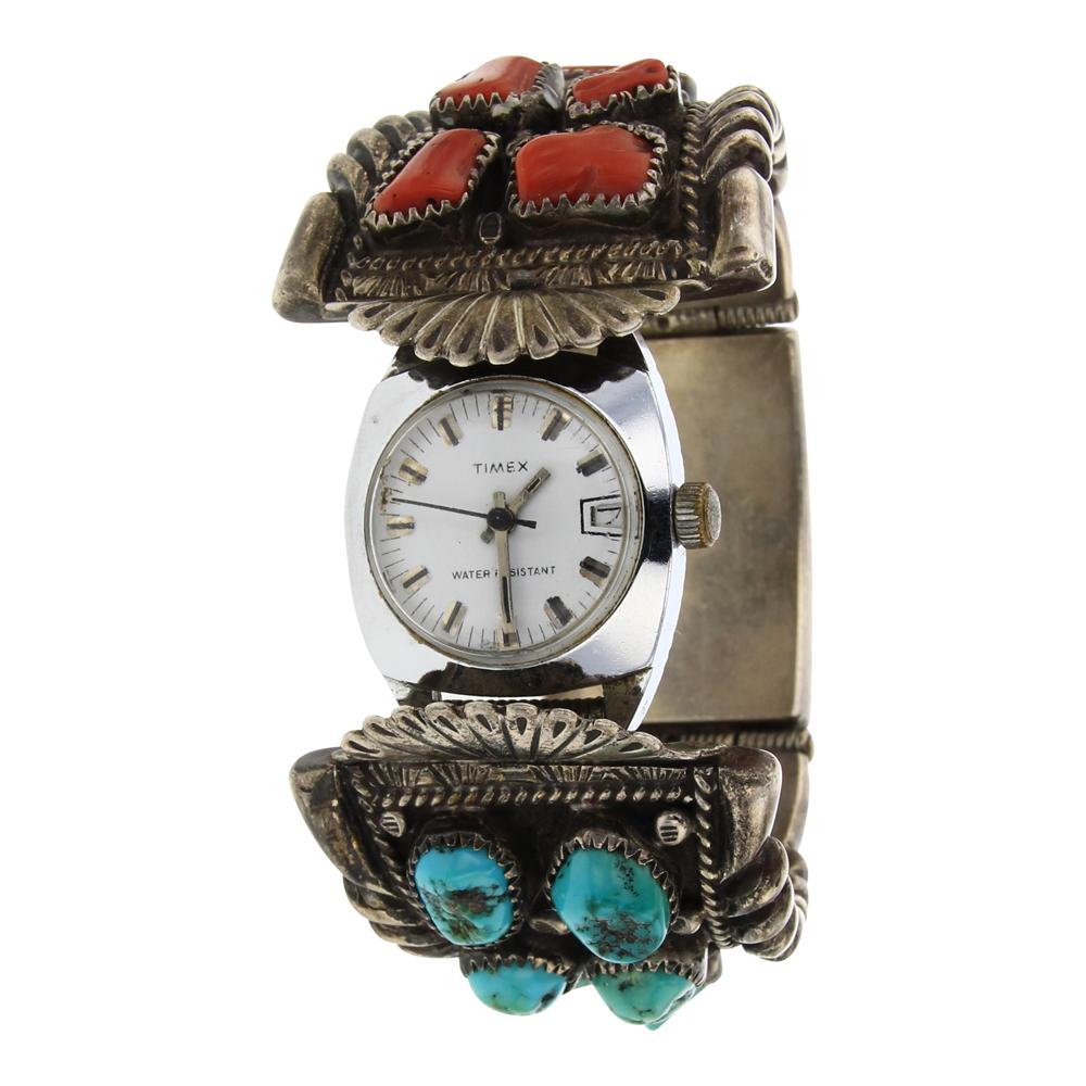 Vintage Pawn Mediterranean Coral & Kingman Turquoise (1 of 5)