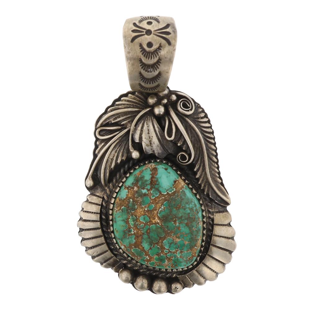 Larry Martinez Chavez Carrico Lake Turquoise Pendant (1 of 2)