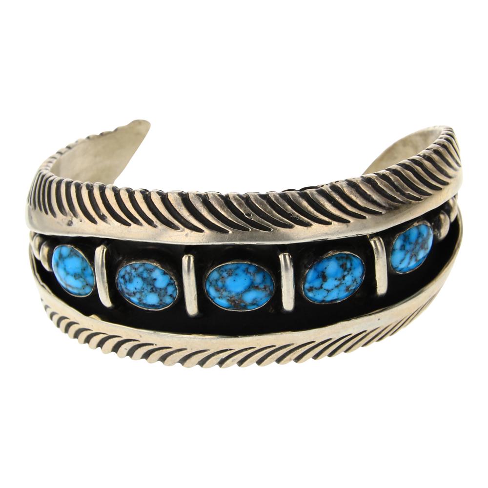 Lorenzo James Spiderweb Kingman Turquoise Contemporary (1 of 4)