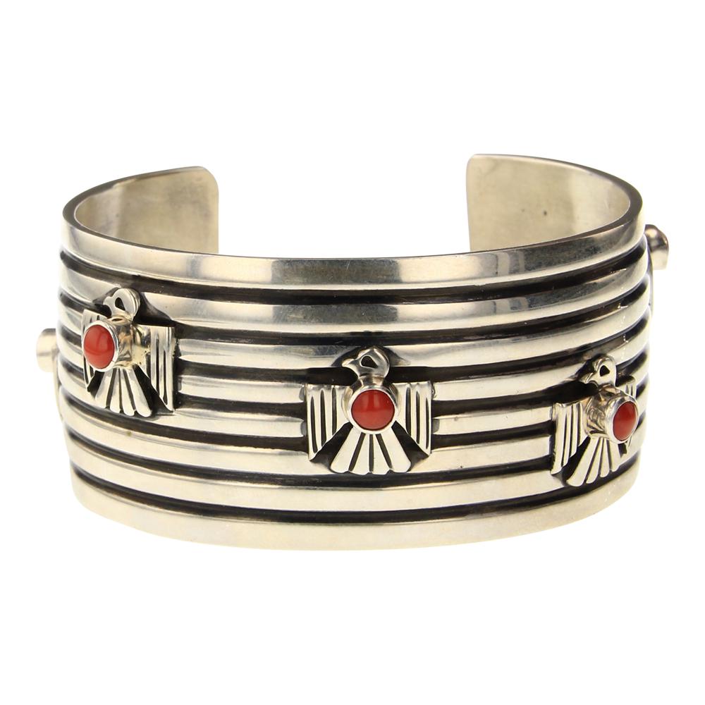 Andy Cadman Mediterranean Coral Thunderbird Cuff (1 of 4)