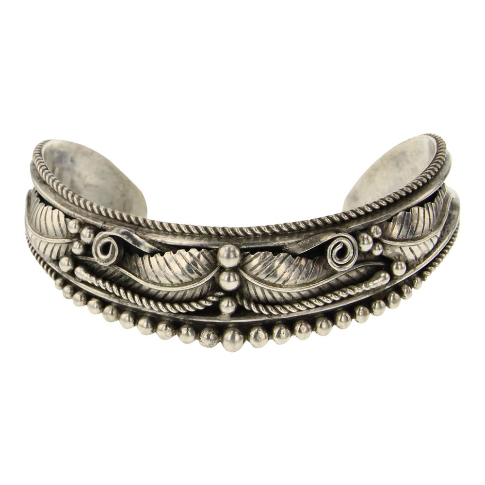 Vintage Pawn Navajo leaf work Bracelet (1 of 5)