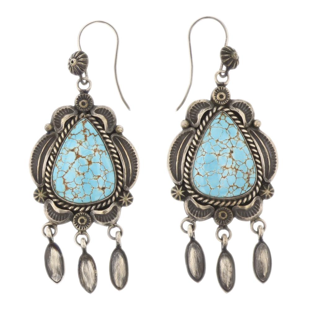 Ella Linkin Number Eight Turquoise Earrings (1 of 2)