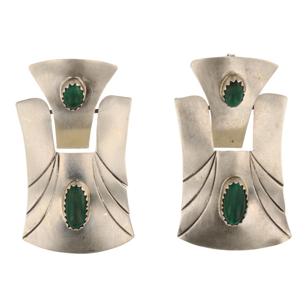 Vintage Malachite Earrings (1 of 2)