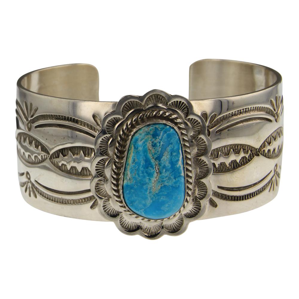 John Nelson Blue Ridge Turquoise Cuff Bracelet (1 of 4)