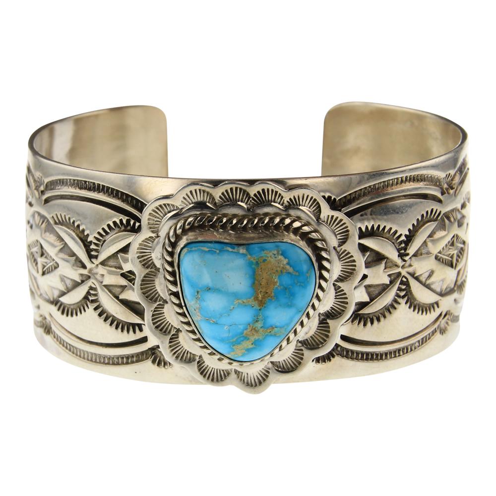 John Nelson Blue Ridge Turquoise Cuff Bracelet (1 of 4)