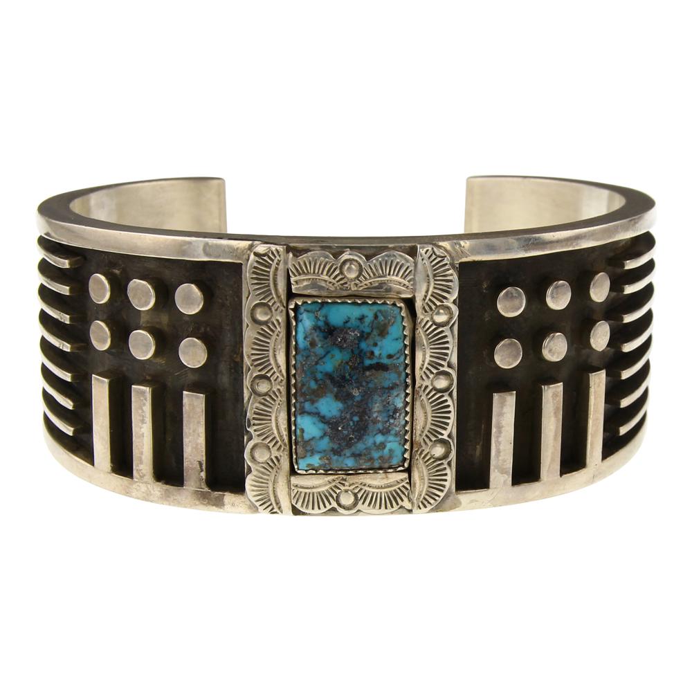 Felix Joe Vintage Morenci Turquoise Cuff Bracelet (1 of 4)