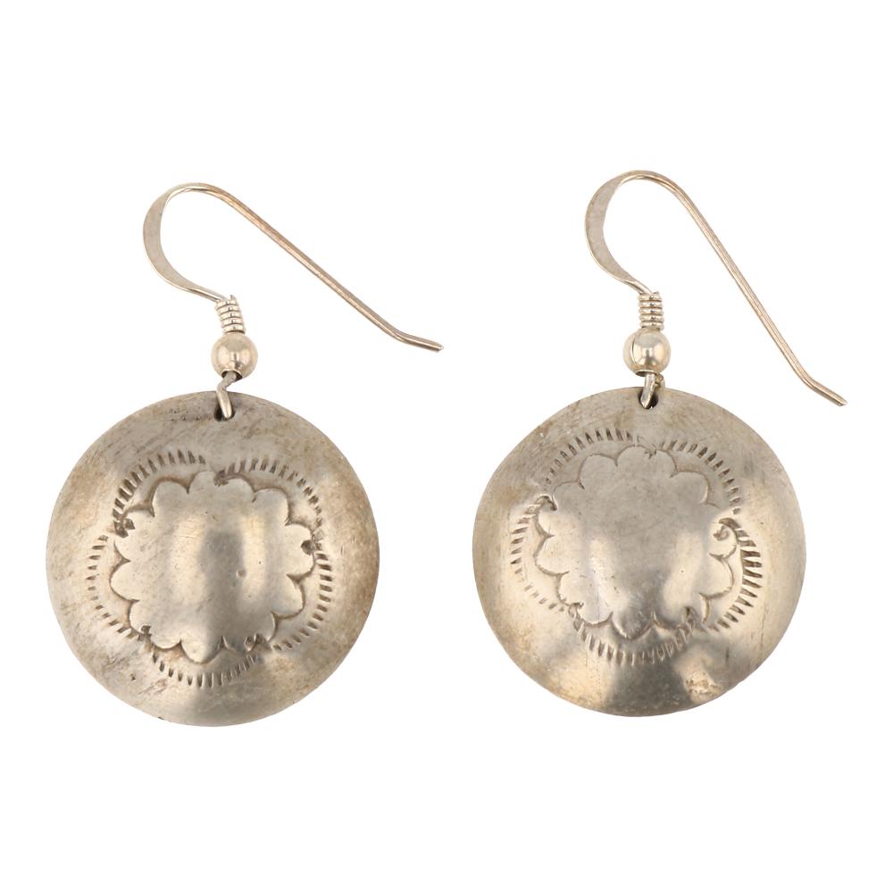 Pawn Plain Silver Earrings (1 of 2)