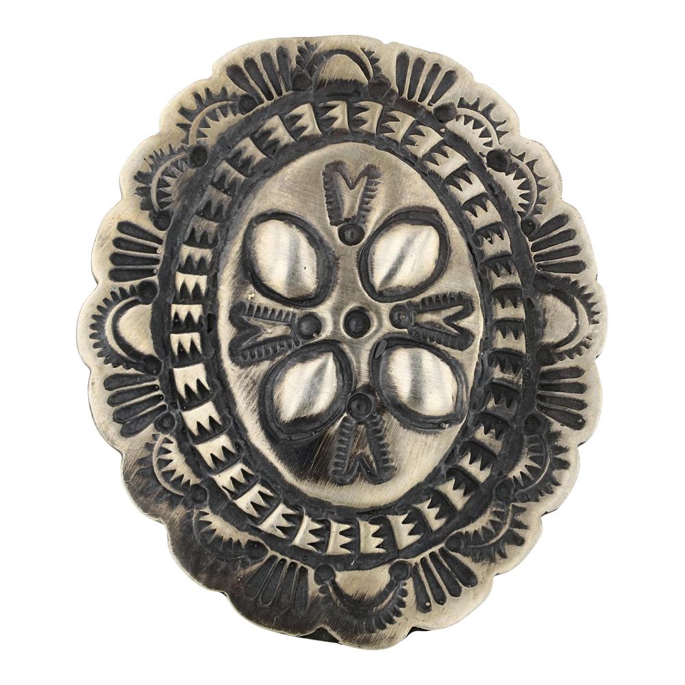 Navajo Plain Silver Stamp Ring (1 of 3)