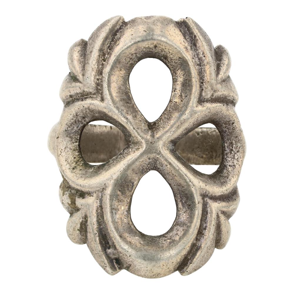 Pawn Plain Silver Sandcast Ring (1 of 3)