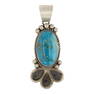 Eddie Secatero Blue Ride Turquoise Pendant