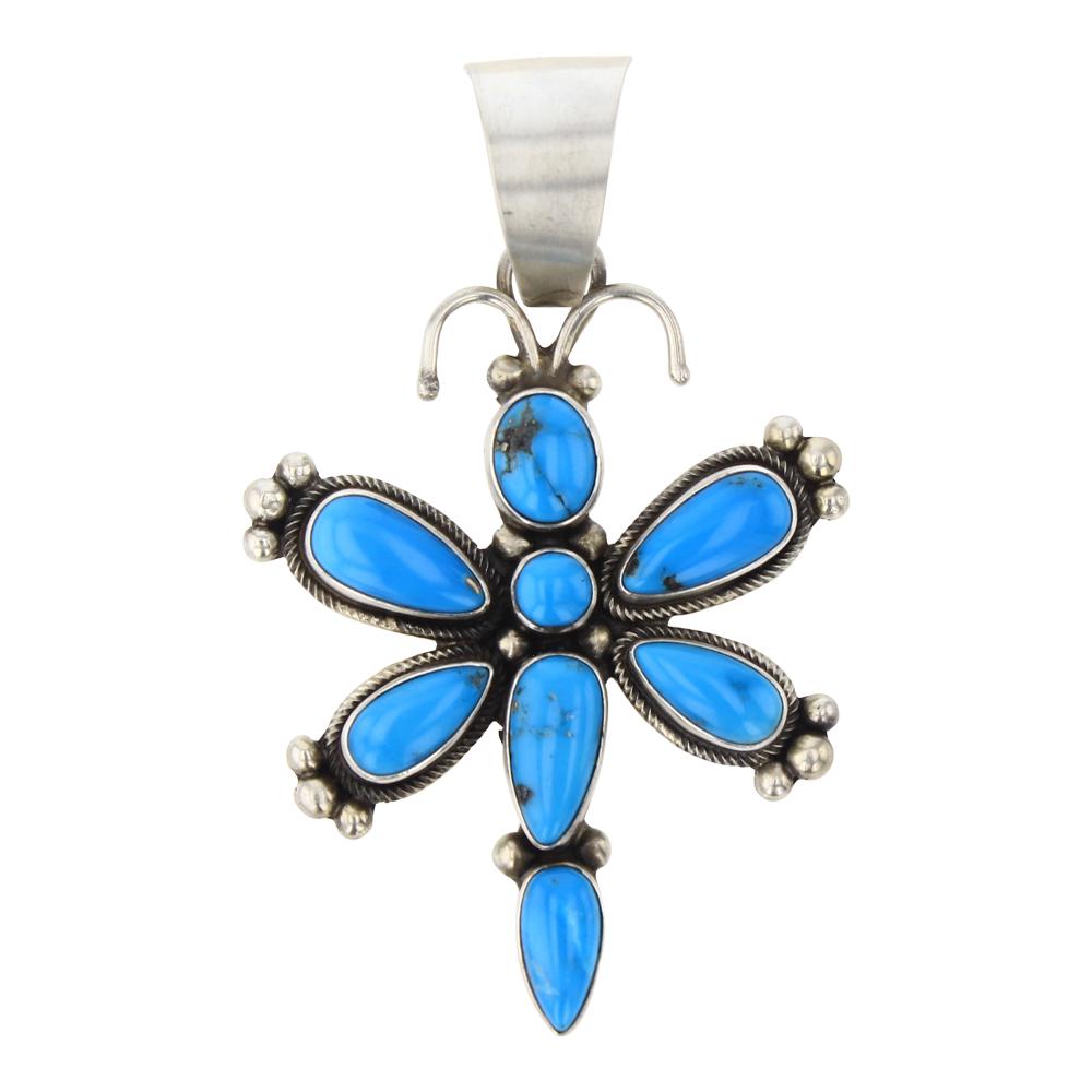 Kathleen Chavez Nevada Turquoise Dragonfly Pendant (1 of 2)