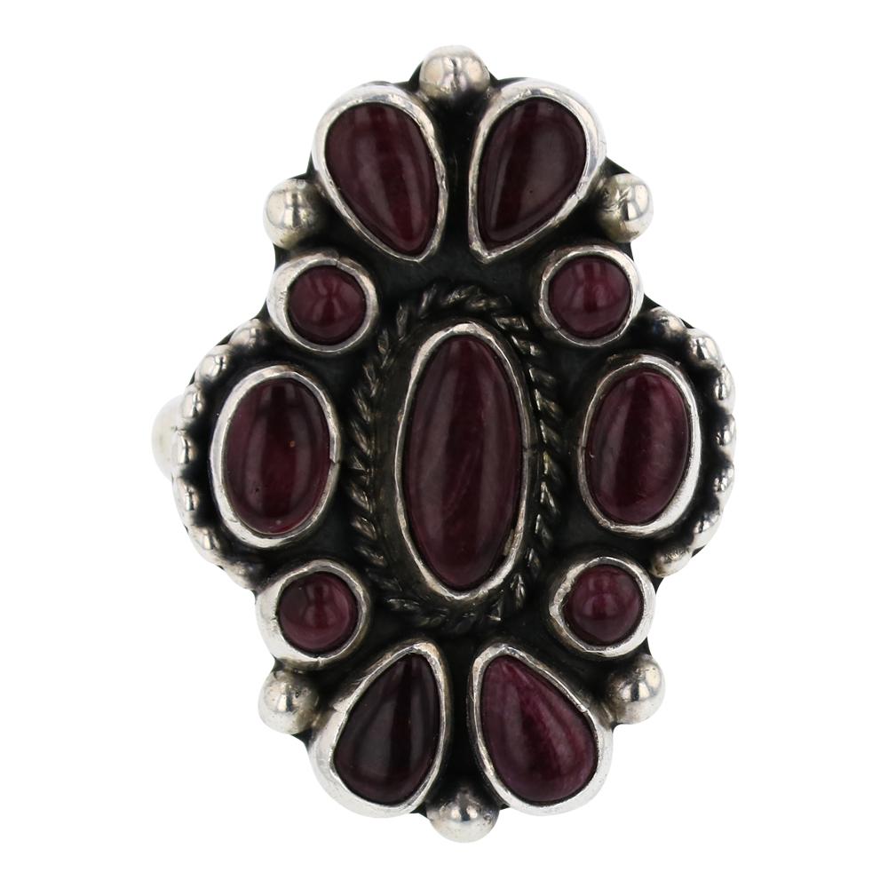 Purple Spiny Oyster Cluster Ring (1 of 3)