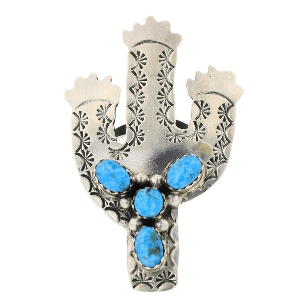 RB Kingman Turquoise Cactus Ring (1 of 3)