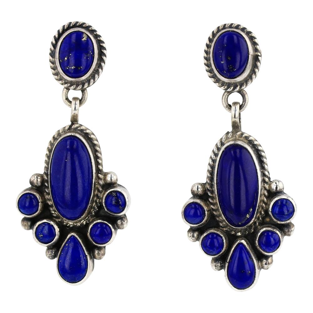 Geneva Apachito Lapis Cluster Earrings (1 of 3)