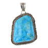 Freeform Kingman Turquoise Pendant