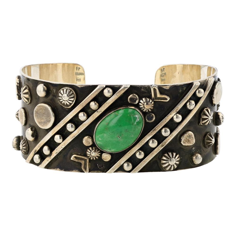 Ron Tom Nakai Shop Carico Lake Turquoise Cuff Bracelet (1 of 3)