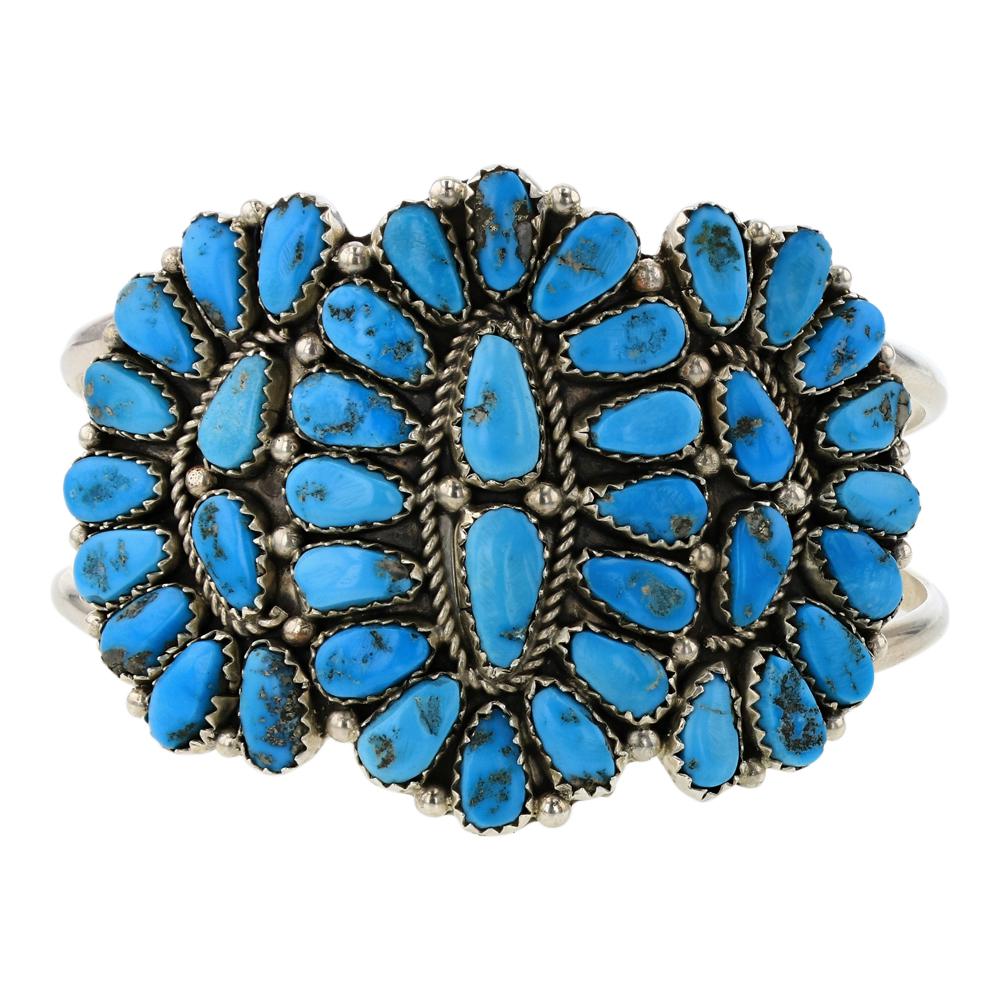 Juliana Williams Kingman Turquoise Cluster Bracelet (1 of 3)