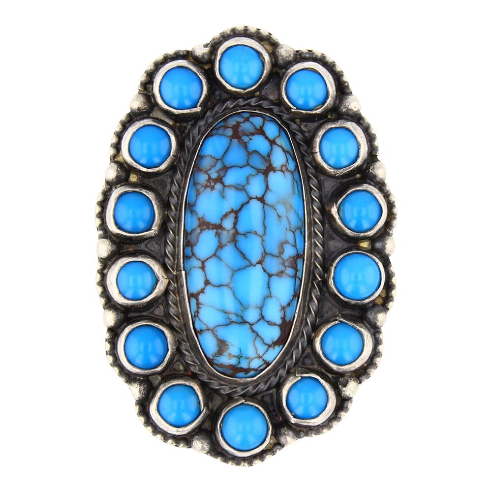 Sheila Tso Egyptian Turquoise Cluster Ring (1 of 4)