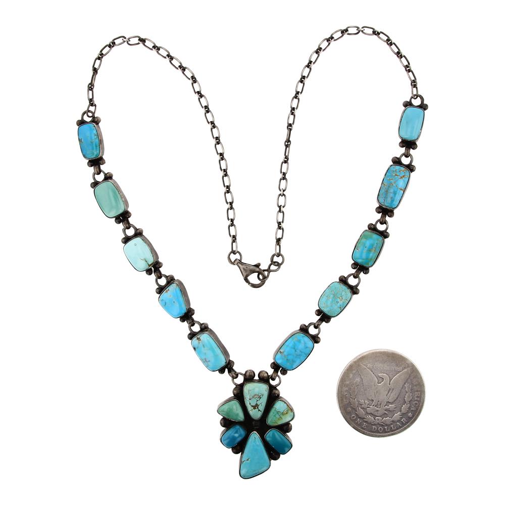 Vintage Beatty Tom Nevada Turquoise Necklace (1 of 3)