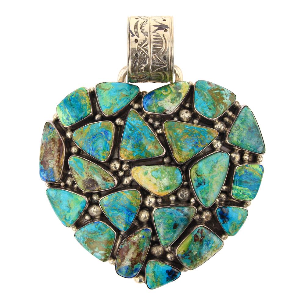 Gilbert Secatero Nakai Shop Primavera Heart Bubble Pendant (1 of 3)